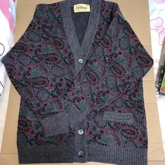 women's 90s Vintage Gilen Wool Blend Cosby knit Retro size S y2k sweater. - Picture 3 of 9